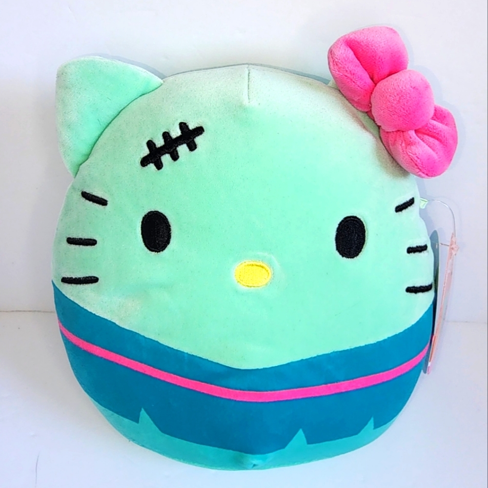 🎃 HELLO KITTY 🤢 Frankenstein Halloween Squad 2023 Original Squishmallow ☆NWT☆ - Picture 1 of 9